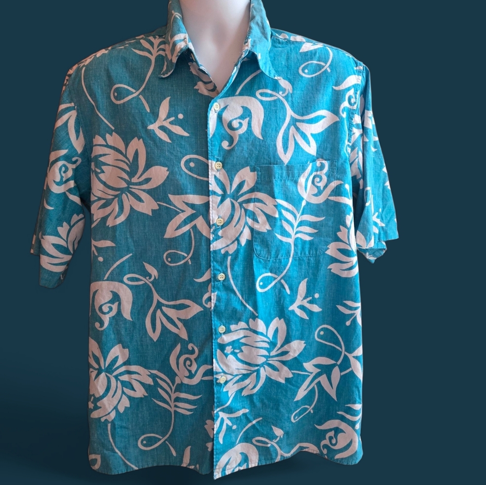 REYN SPOONER Men's Aloha Shirt L